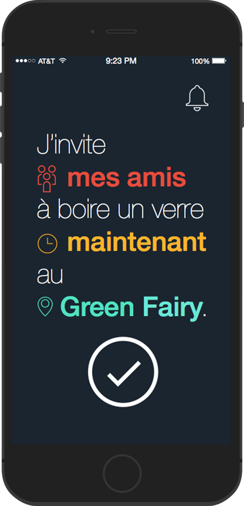 Apercu de cheers dans un iphone
