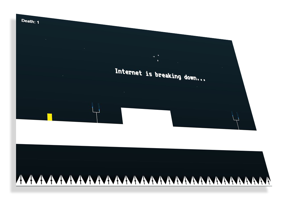 Visuel de Goodbye internet dans un mockup